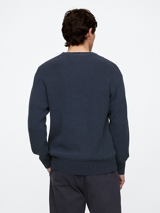 Image number 2 showing, Relaxed Plaited Crewneck Sweater