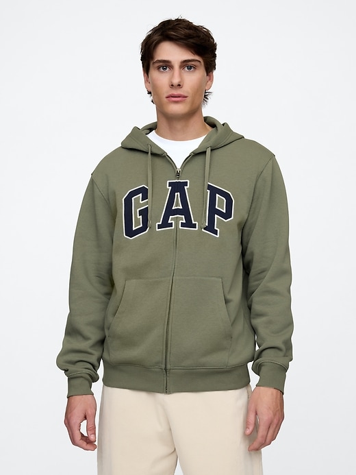Image number 1 showing, Relaxed Gap Logo Zip Hoodie