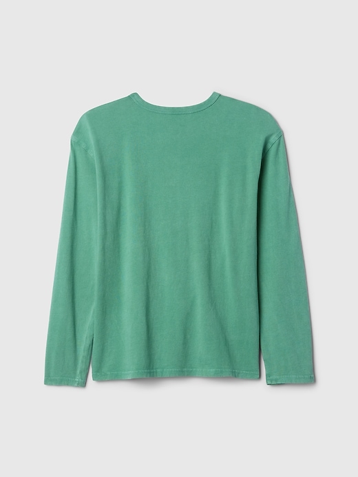 Image number 2 showing, Kids Relaxed Washed-Jersey Henley T-Shirt