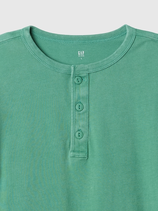 Image number 3 showing, Kids Relaxed Washed-Jersey Henley T-Shirt