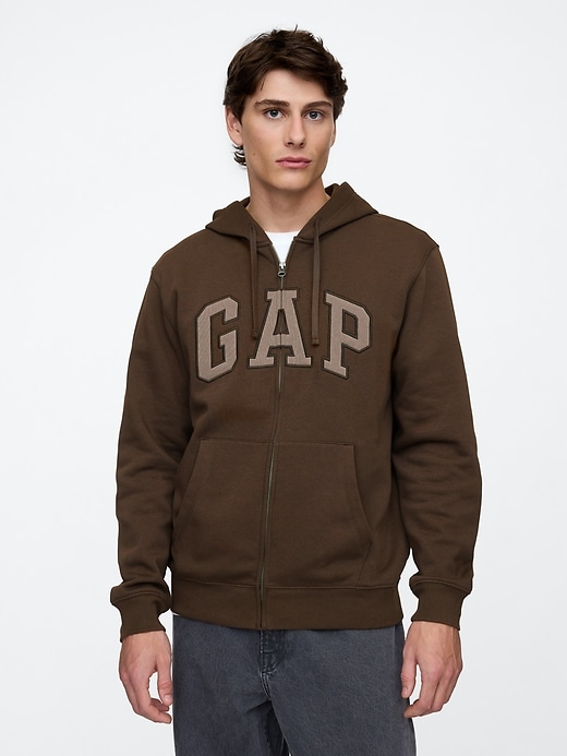 Image number 1 showing, Relaxed Gap Logo Zip Hoodie
