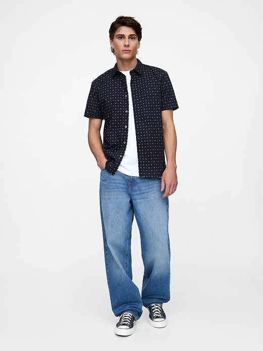 Image number 3 showing, Stretch Poplin Shirt in Standard Fit