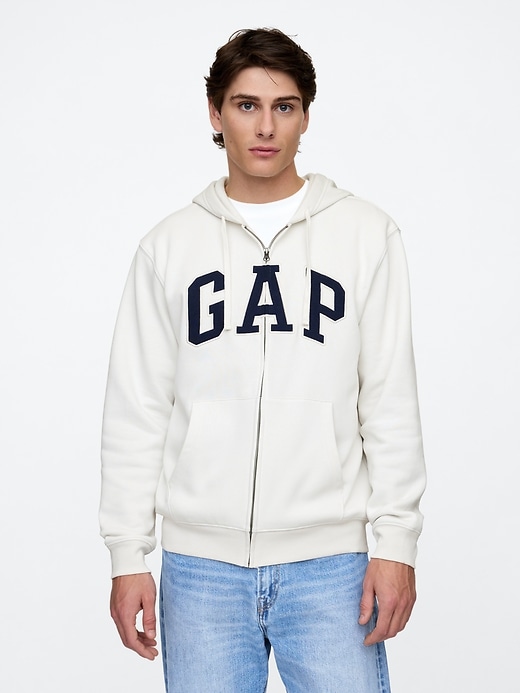 Image number 1 showing, Relaxed Gap Logo Zip Hoodie
