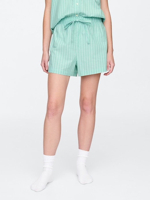 Image number 3 showing, Poplin PJ Shorts