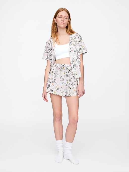 Image number 1 showing, Poplin PJ Shorts