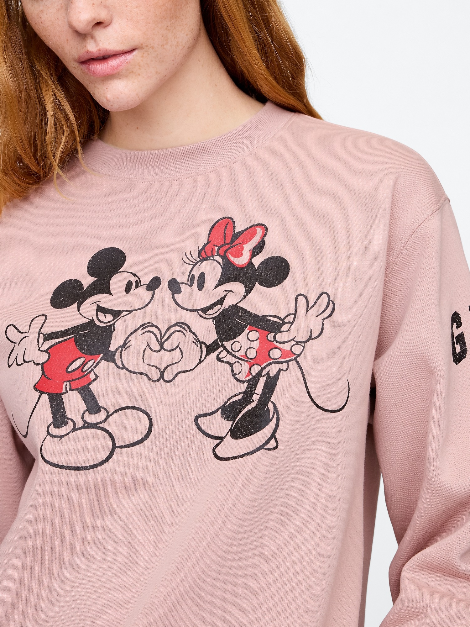 Gap × Disney Relaxed V-Day Graphic Sweatshirt | Gap Factory