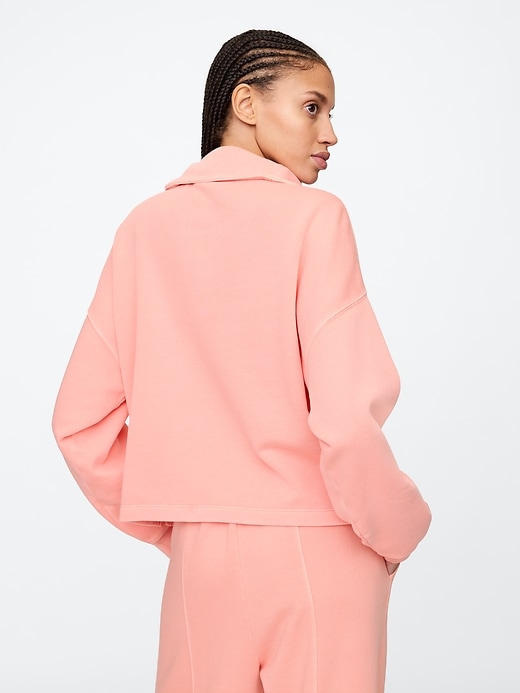 Image number 2 showing, Oversized Quarter-Zip Sweatshirt
