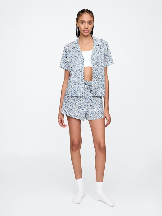 Image number 1 showing, Poplin PJ Shorts