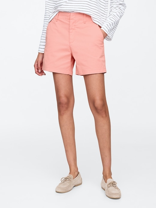 Image number 2 showing, 5" Mid Rise Downtown Khaki Shorts