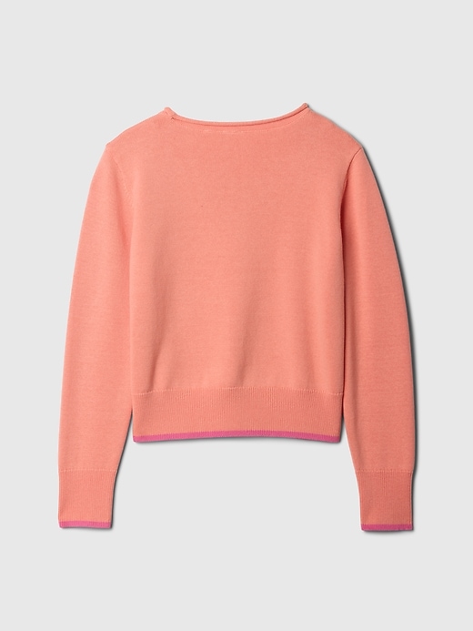 Image number 2 showing, Kids Relaxed Shrunken Roll Neck Sweater