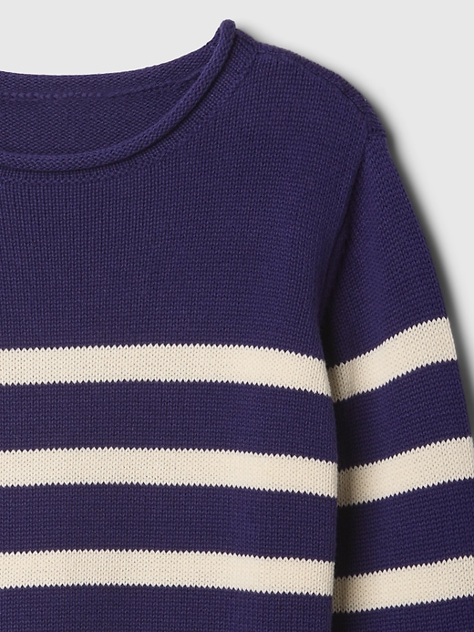Image number 3 showing, Kids Relaxed Shrunken Roll Neck Sweater