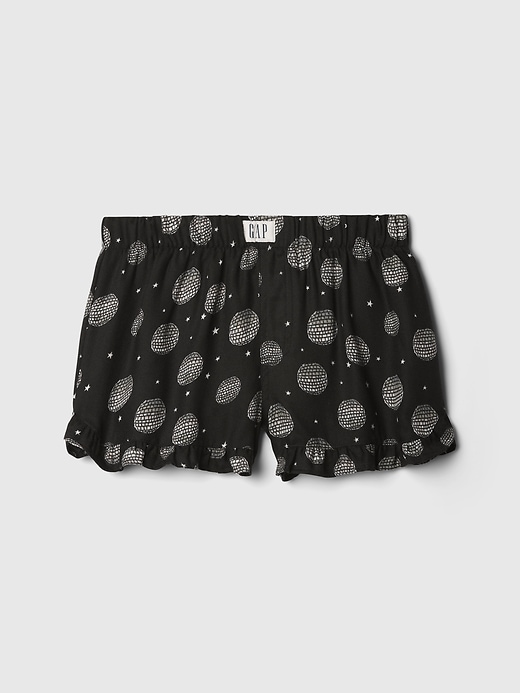 Image number 1 showing, Kids 100% Recycled Ruffle PJ Shorts