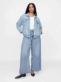 Mid Rise Drapey Soft Baggy Jeans