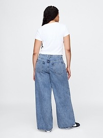 Mid Rise Drapey Soft Baggy Jeans