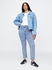 High Rise Seamed Soft Vintage Slim Jeans
