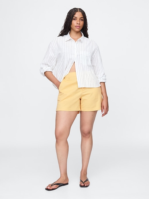 Image number 5 showing, 5" Mid Rise Downtown Khaki Shorts
