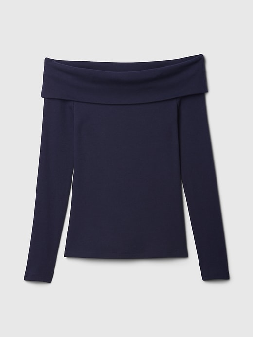 Image number 5 showing, Ribbed Foldover Top