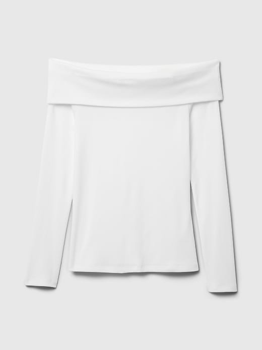 Image number 5 showing, Ribbed Foldover Top