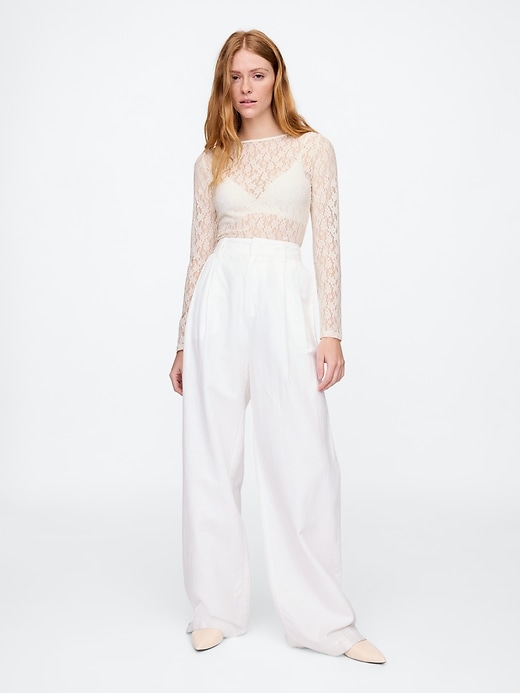 Image number 5 showing, Stretch Lace Boatneck Top