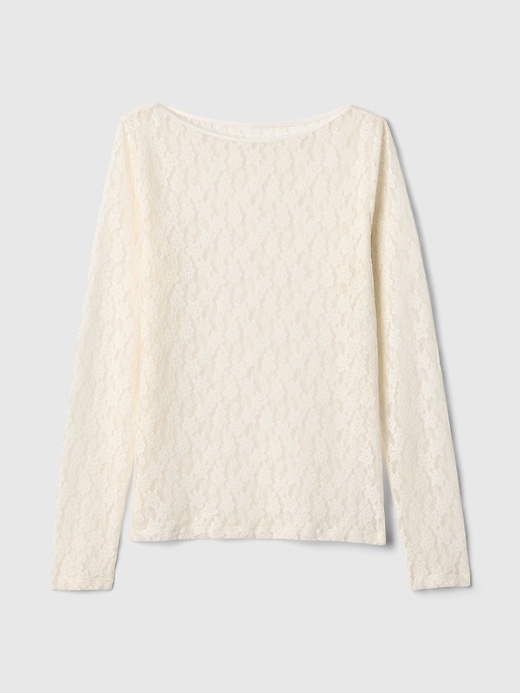 Image number 7 showing, Stretch Lace Boatneck Top