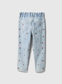 babyGap Leopard Print Paperbag Mom Jeans