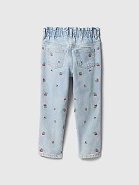 babyGap Leopard Print Paperbag Mom Jeans