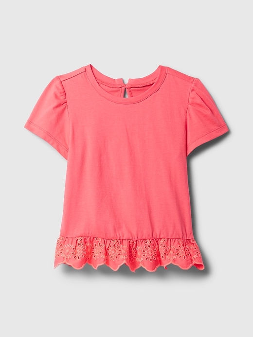 Image number 1 showing, babyGap Eyelet Peplum T-Shirt