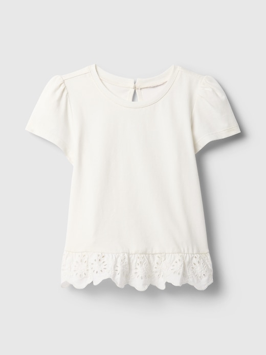 Image number 1 showing, babyGap Eyelet Peplum T-Shirt