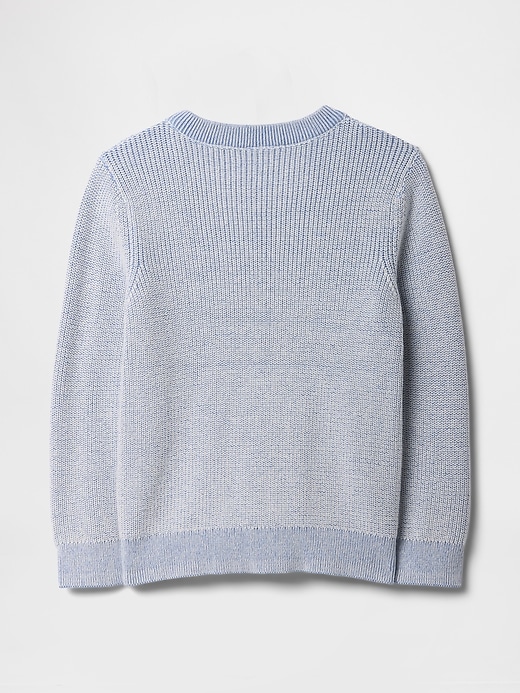 Image number 2 showing, babyGap Plaited Crewneck Sweater