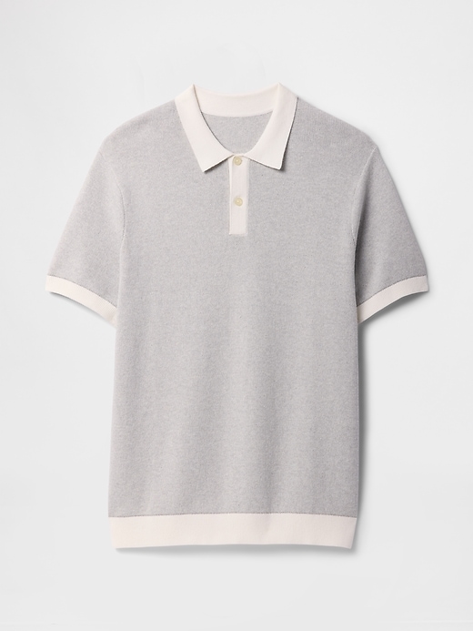 Image number 5 showing, Textured Polo Sweater