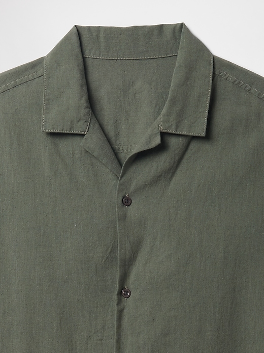 Image number 4 showing, Linen-Blend Vacay Shirt in Standard Fit