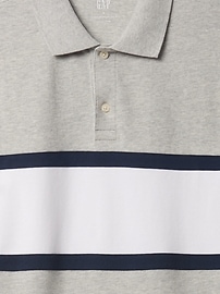 Colorblock Stretch Pique Polo Shirt