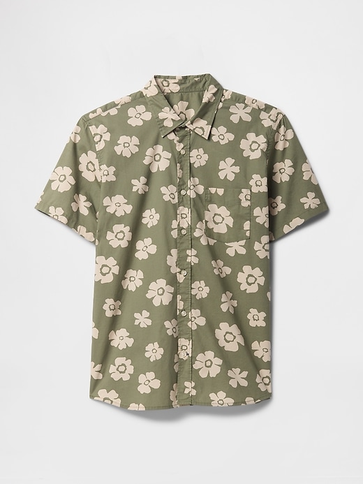 Image number 5 showing, Stretch Poplin Shirt in Standard Fit