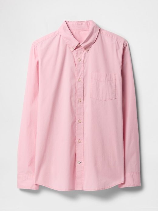Image number 5 showing, Stretch Poplin Shirt in Standard Fit