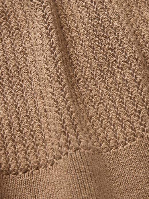 Image number 4 showing, Crochet Polo Shirt