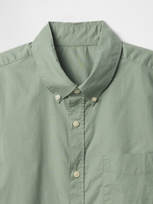 Image number 4 showing, Stretch Poplin Shirt in Standard Fit