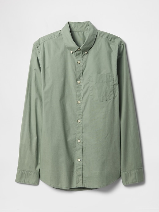 Image number 5 showing, Stretch Poplin Shirt in Standard Fit
