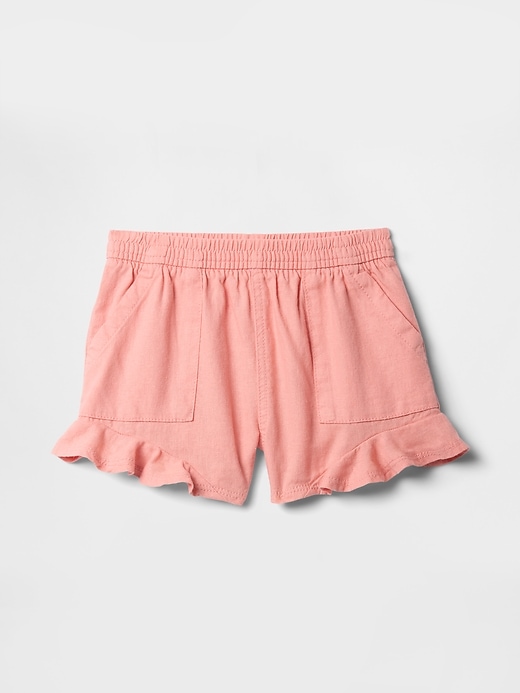 Image number 1 showing, babyGap Twill Ruffle Pull-On Shorts