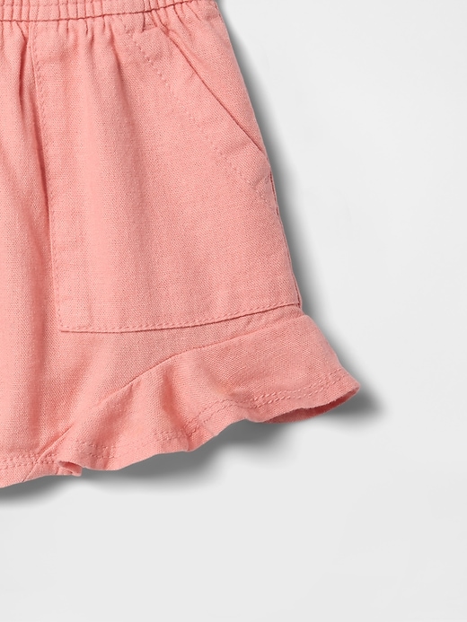Image number 3 showing, babyGap Twill Ruffle Pull-On Shorts