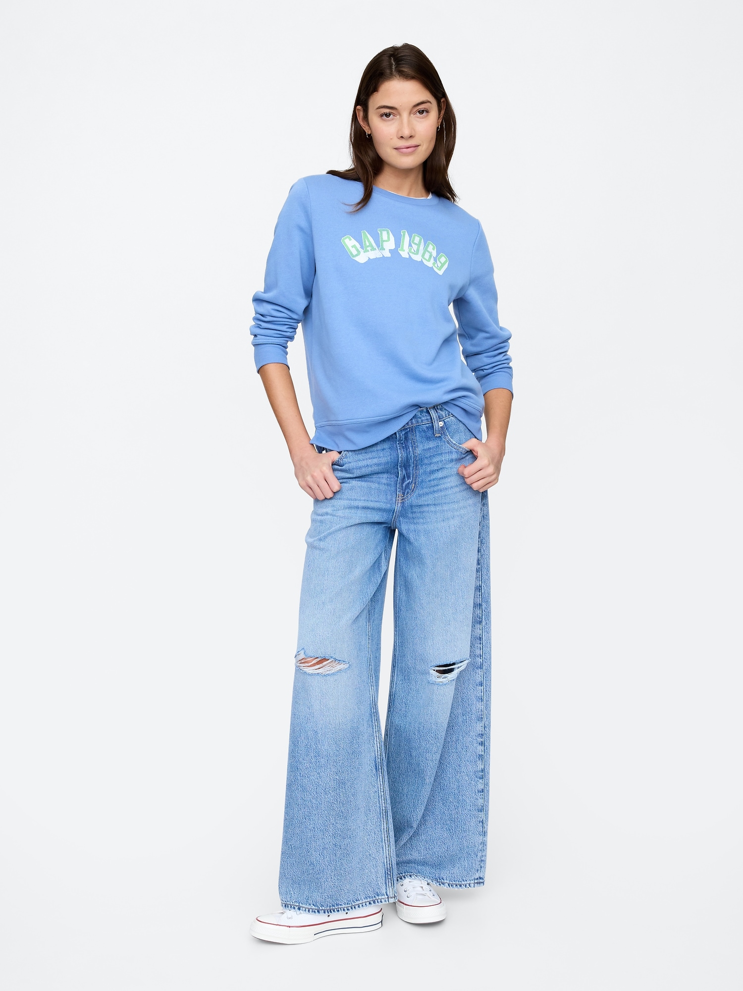 Relaxed Gap Logo Sweatshirt | Gap Factory