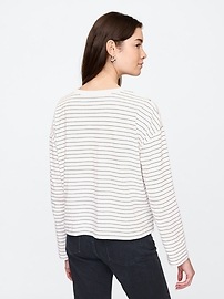 Boxy Cropped Crewneck T-Shirt