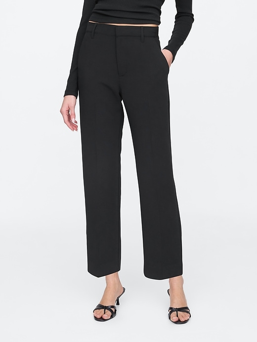 Image number 2 showing, Mid Rise Easy Straight-Leg Pants