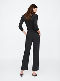 Mid Rise Easy Straight-Leg Pants