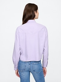 ☆【 】☆Women's Dead Fit Crop Denim Shir.t☆ R13 Cropped Denim Shirt | Saks Fifth Avenue