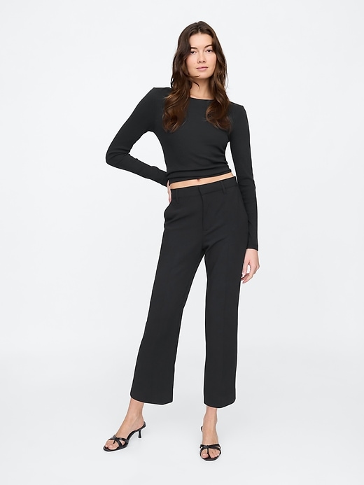 Image number 1 showing, Mid Rise Easy Straight-Leg Pants