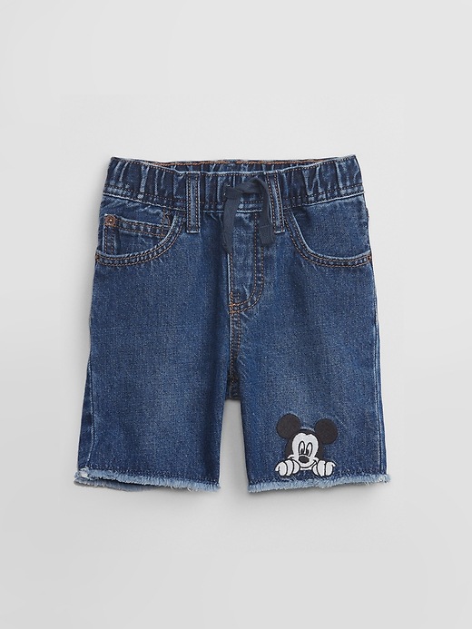 babyGap &#124 Disney Mickey Mouse Slim Denim Pull-On Shorts