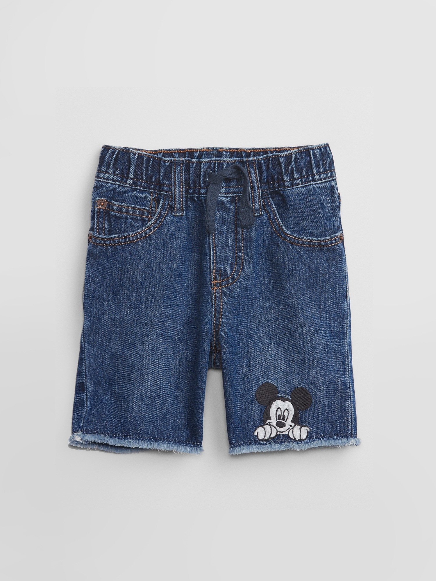 babyGap &#124 Disney Mickey Mouse Slim Denim Pull-On Shorts