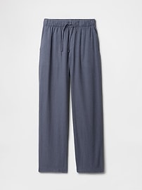 Mid Rise Easy Linen-Blend Pants