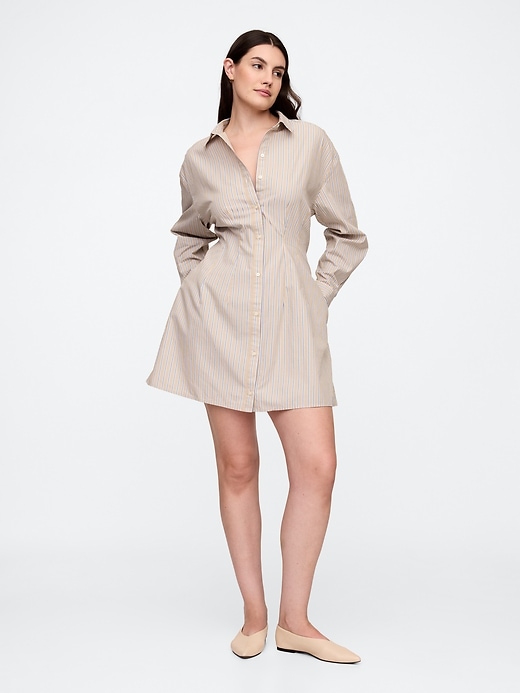Image number 4 showing, Stripe Poplin Mini Shirtdress