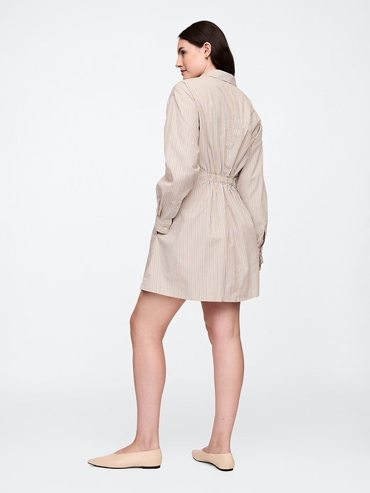 Image number 5 showing, Stripe Poplin Mini Shirtdress